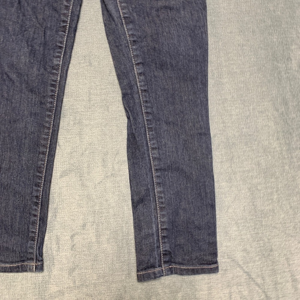 7 For All Mankind Roxanne Jeans Womens 27 Blue Denim Stretch 5 Pocket Straight - Picture 14 of 16